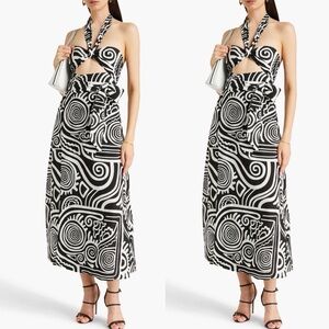 SOLD OUT 📍Mara Hoffman Black and White Midi Dress